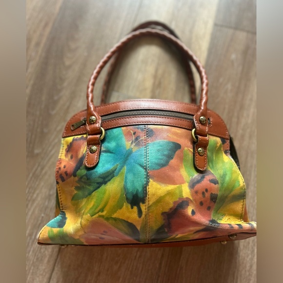 Patricia Nash Handbags - Patricia Nash Colorful Butterfly Italian Leather Tote Bag